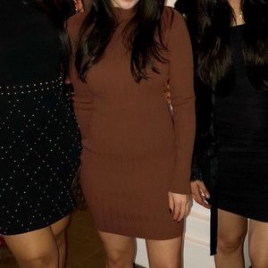 NAKED WARDROBE BODYCON RIBBED DRESS